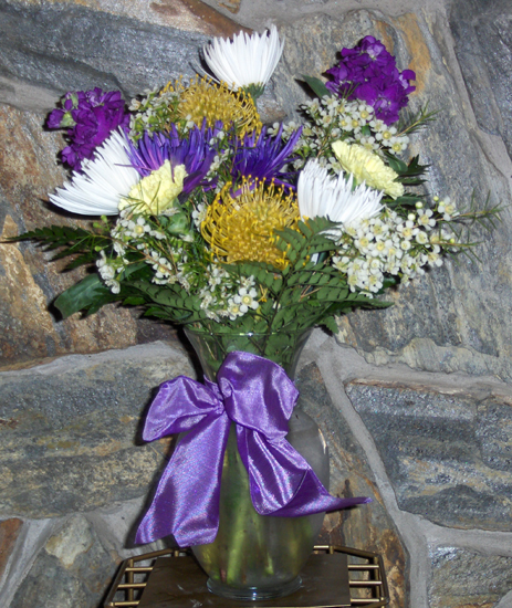 Flowers from Morgan, James and William Chadwick