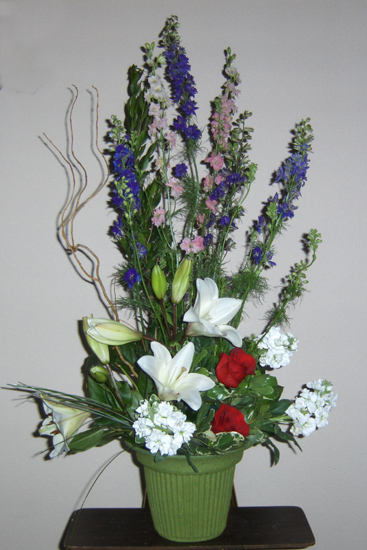 Flowers from Co-Workers at First Fidelity Bank - Karen, Melony, and Lisa