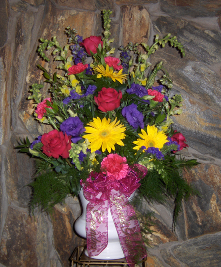 Flowers from Grandchildren and Great-Grandchildren