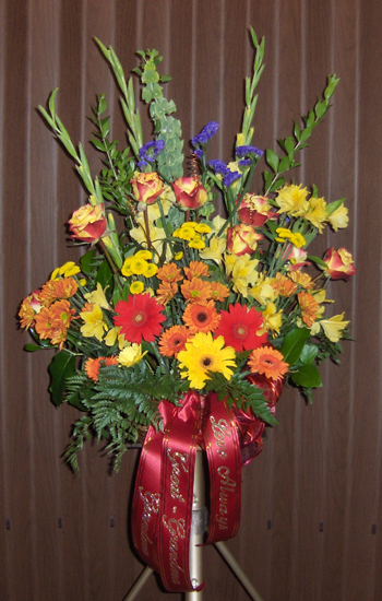Flowers from Grandchildren and Great-Grandchildren