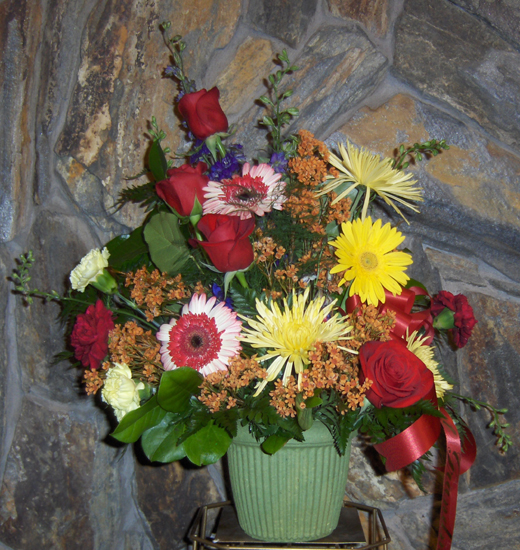 Flowers from Grandchildren and Great-Grandchildren