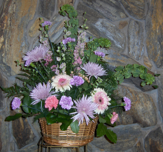 Flowers from Eleanor, Karla, Bruce & Linda, Mary & Rick, Barb & Gerry, Sharon & Mike, Carol & Dan and Families