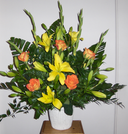 Flowers from Russ & Vi, Rusty & Laure, Bart & Marcy, Cara and Family, Chad and Family