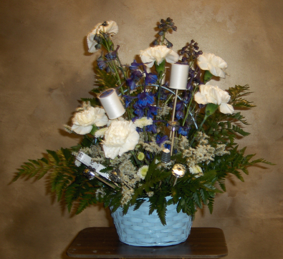 Flowers from Mark, Judith, Tanner and Bailey