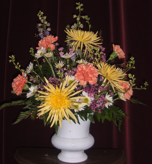 Flowers from Uncle Elgie, Aunt Margaret & Cousin Scott Raymond