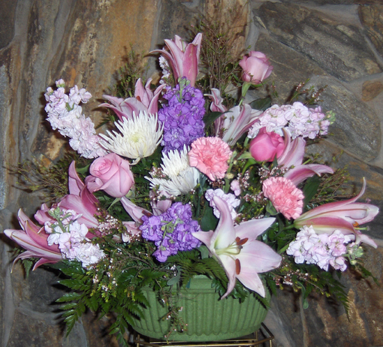 Flowers from Alvin & Jeannie Schmitt, Barb Schwan & Dolores Sahli