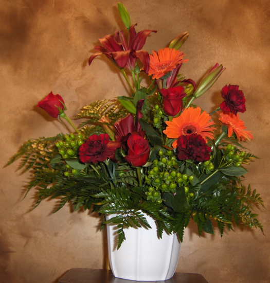 Flowers from Shirley, Richard, Alice, Bill & Julie Davis