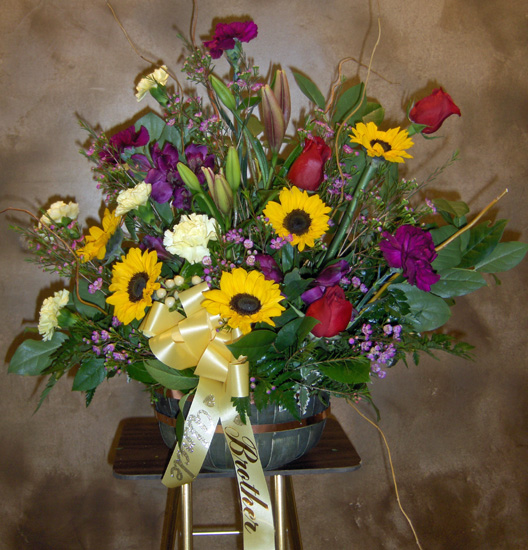 Flowers from "Uncle"  "Brother"