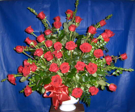 Flowers from Rick & Patt, Sarah, Jon and Marjorie Hustead and the rest of the Wall Drug Gang