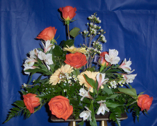 Flowers from Nicky Jay, Robin and Nicholas Feller