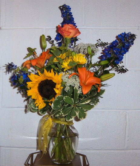 Flowers from Claudia, Ron, Levi, John and Shawna