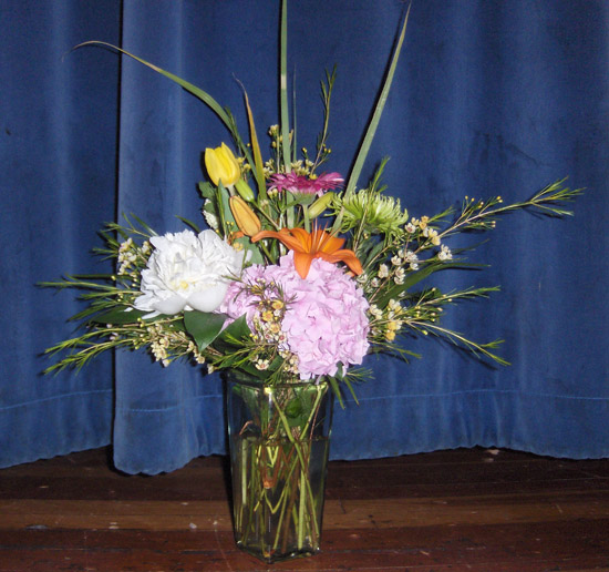 Flowers from TJ, Kathy and Sherry
