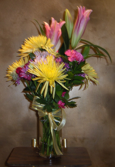 Flowers from Derrick and Lia, Amy, Heather and Tara