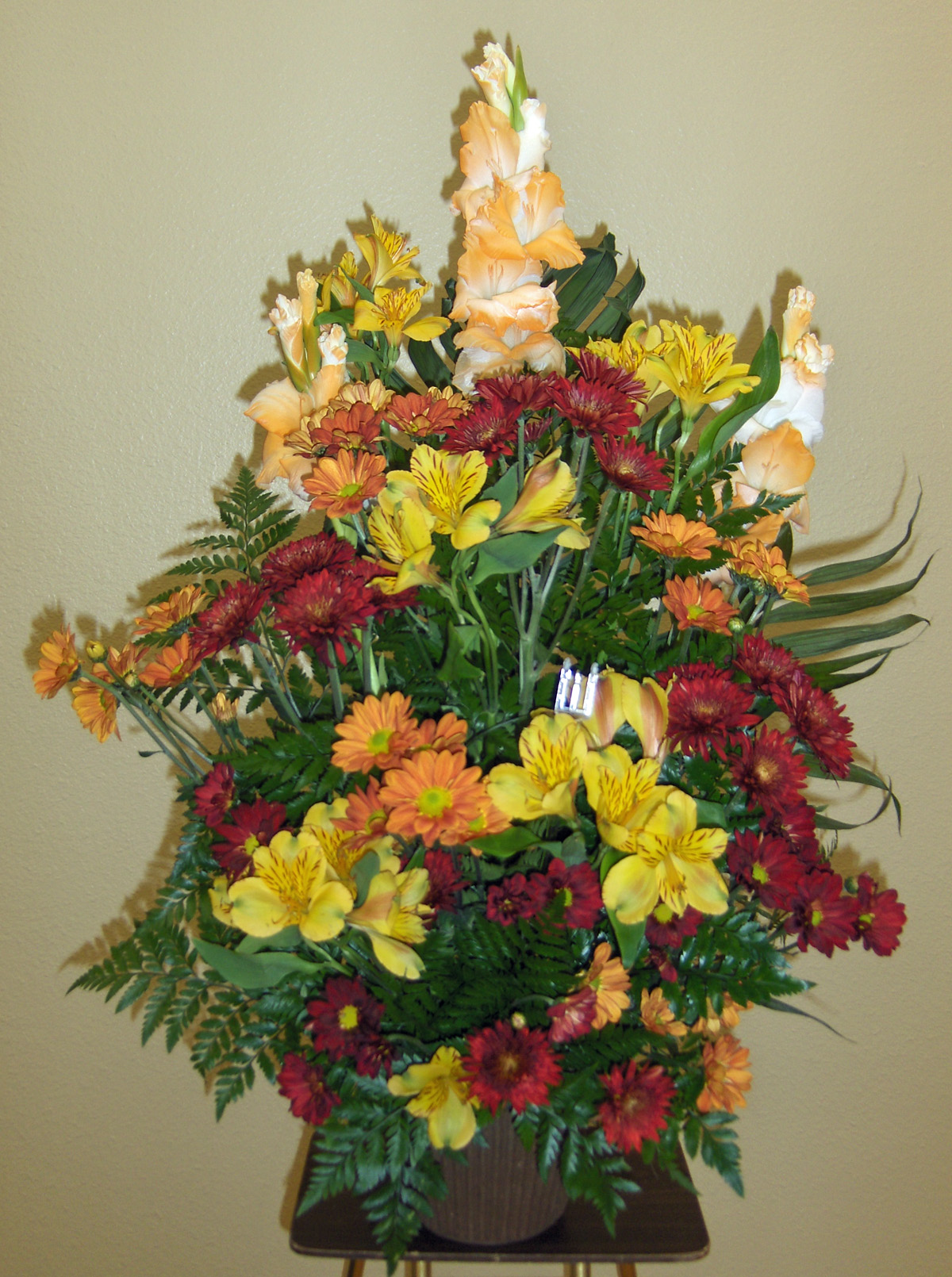 Flowers from Peter & Sylvia Fosheim, Derek & Kerri Fahey, and Billy & Jennifer Feale