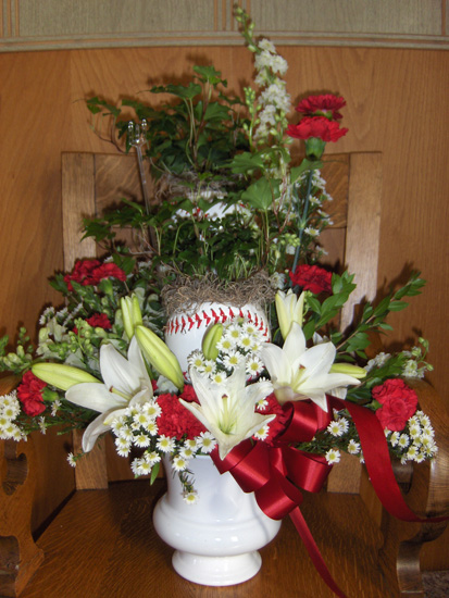 Flowers from Edith, Pete, Judy, Tina, Vic and Ruthie