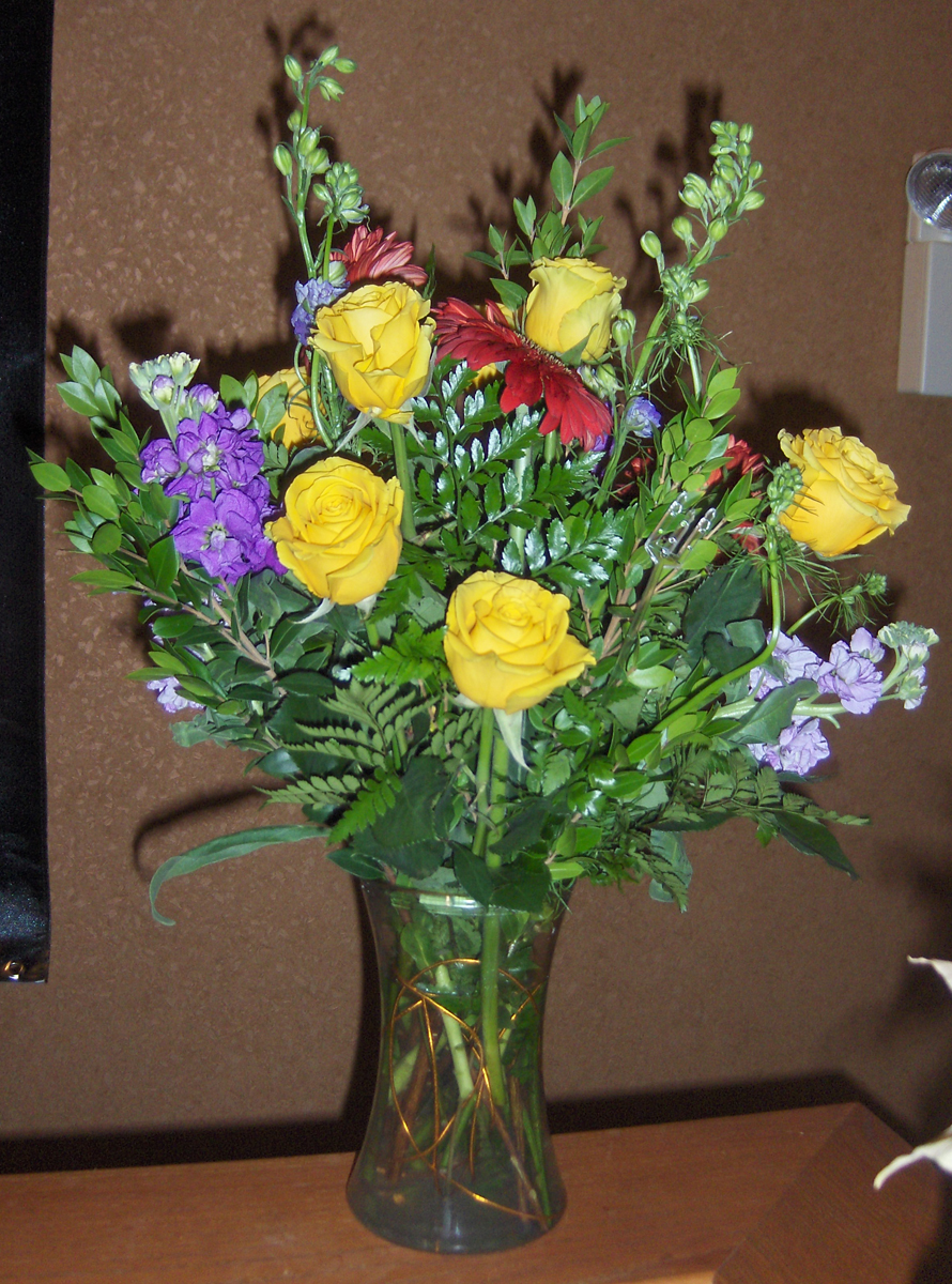 Flowers from Doug and Justine Estes