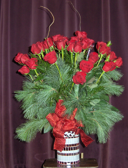 Flowers from Rusty, Grady, Bernice, Heidi, and Taylor