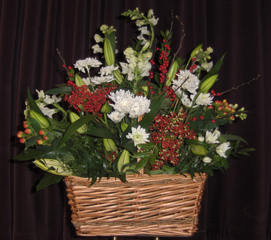 Flowers from Karen Whitcomb, Smitty Bumgarner, Larry & Deborah Whitcomb