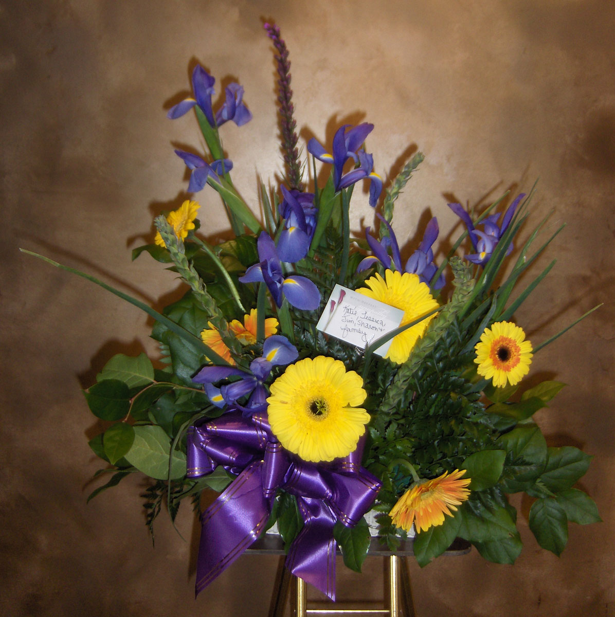 Flowers from Katie, Jessica, Jim, Sharon & Family