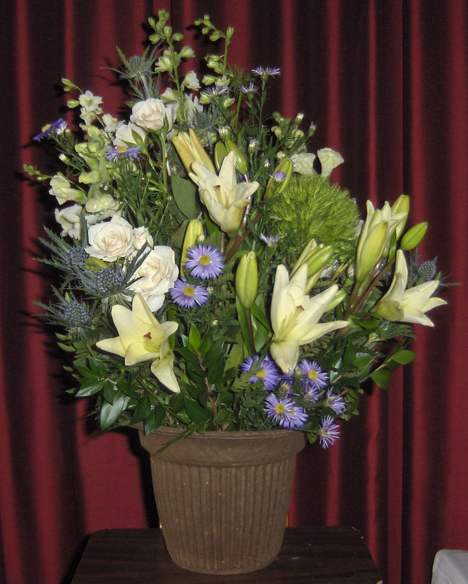 Flowers from Luke and Brigit Schofield and Monte Schofield
