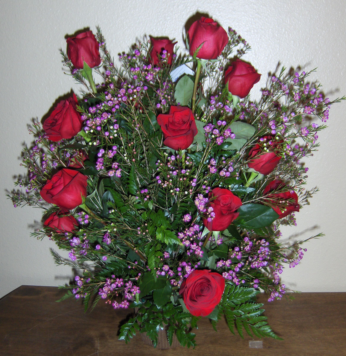 Flowers from Rob Hall and all of us at Morgan Stanley