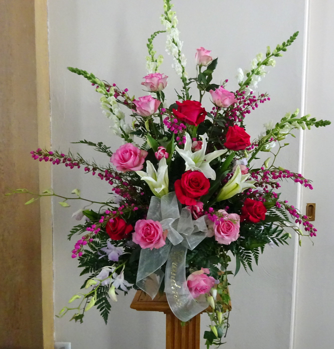 Flowers from Joan & Family, Jackie & Family, Jena & Family, and Jimmy & Family