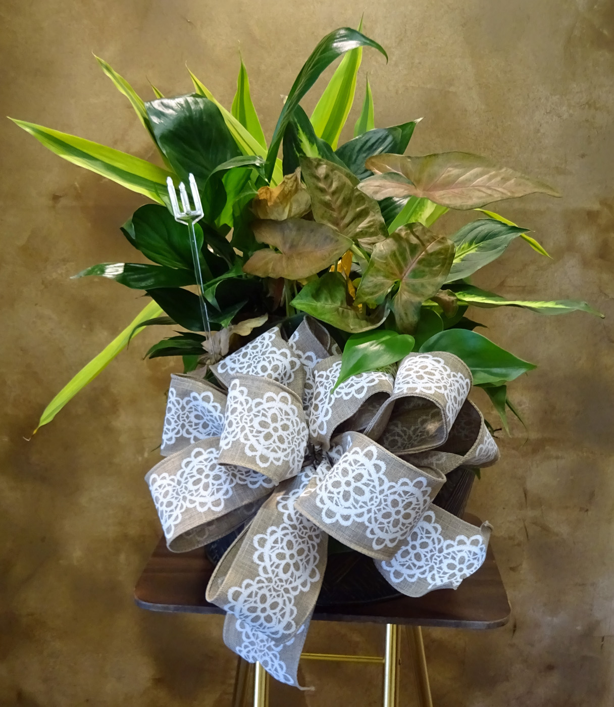 Flowers from 1st National Bank - Shaun, Sophie, and Sherrie