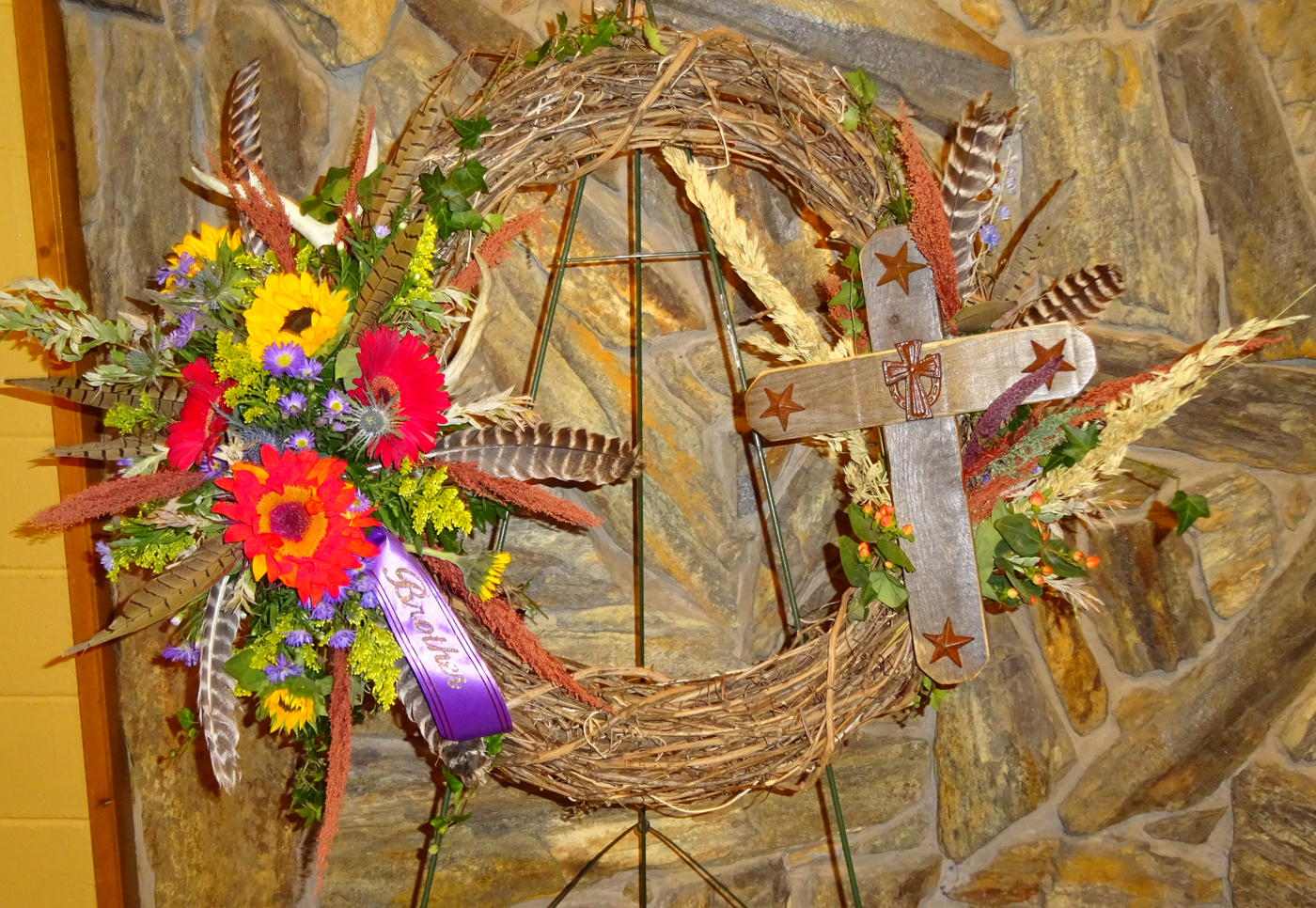 Flowers from Gary, Roger, and Families