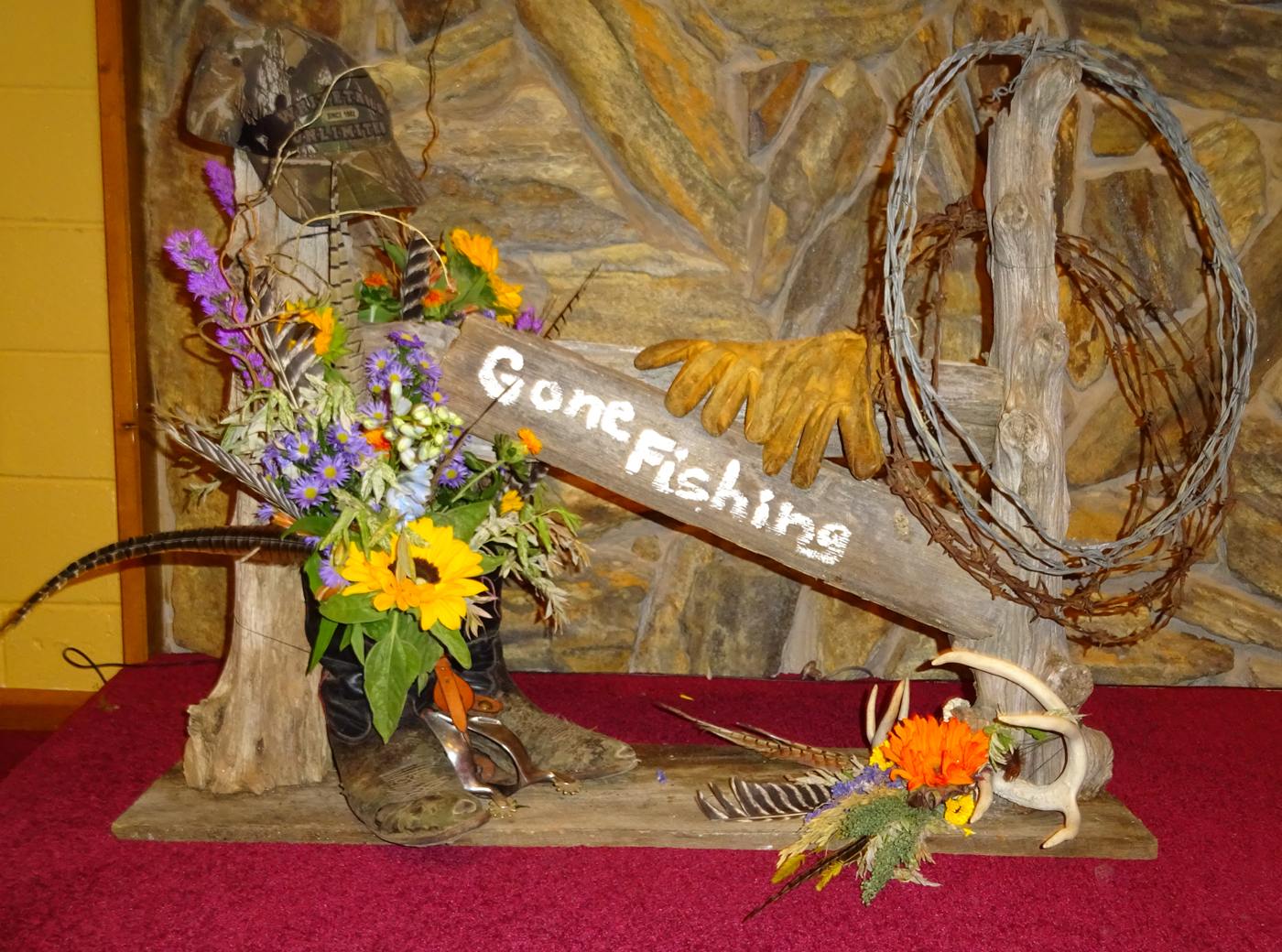 Flowers from Family -  "Gone Fishing"