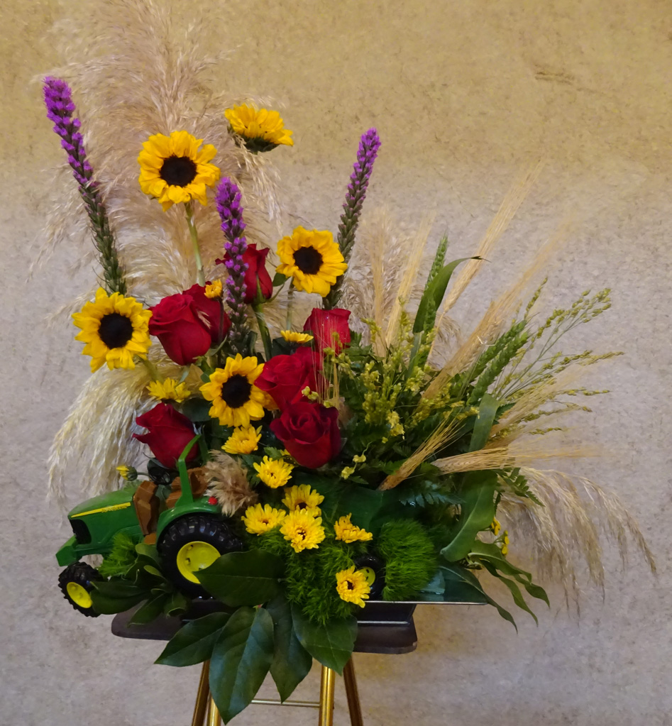 Flowers from Scott Eisenbraun & Family, Larry & Carol, and Mandi McDonnell & Family