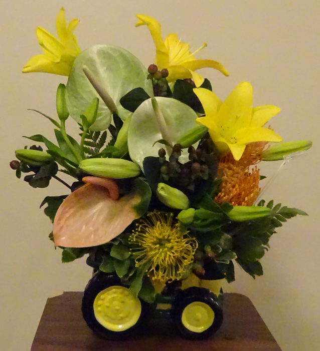 Flowers from Chris, Mal, Tobyn, and Maddie