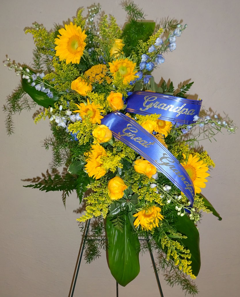 Flowers from "Grandpa" "Great-Grandpa"