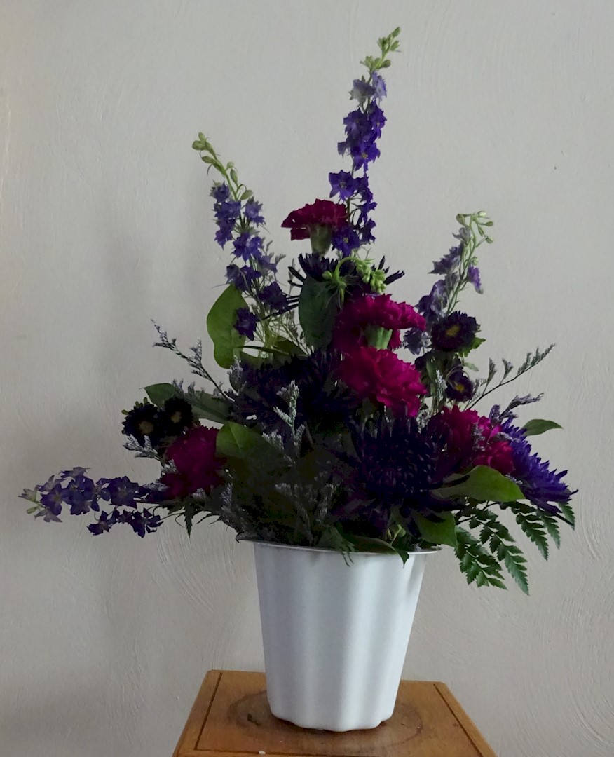 Flowers from Karen, Cheryl, Dixie, and Brandy