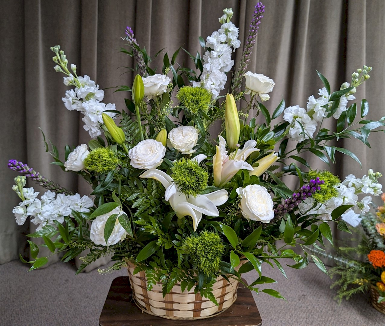 Flowers from Ryon Berry, Alisha Bettelyoun, Deanna, and Dean