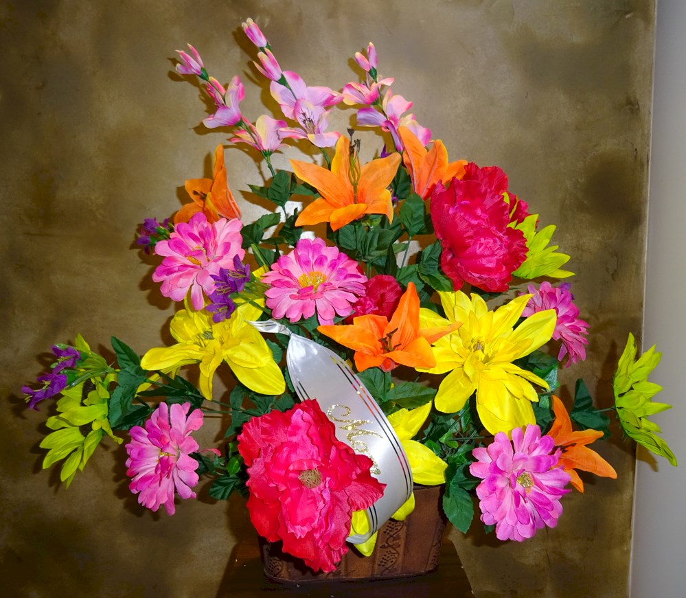 Flowers from "Mom"