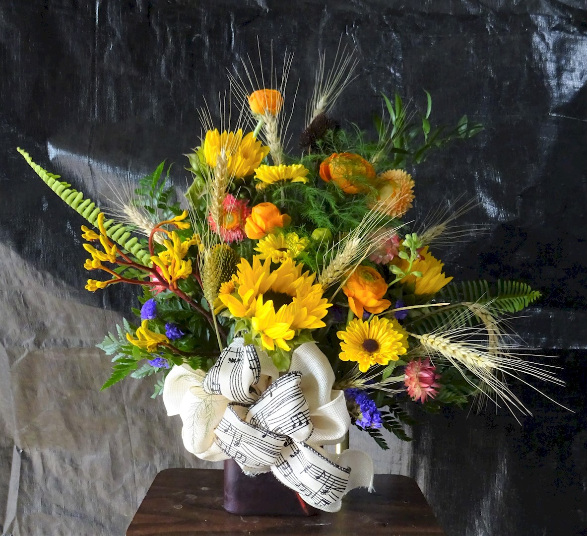 Flowers from Sandy Phillips and Jim Handl; Gwen and Jerry O'Hair; and Lloyd and Jean Estes