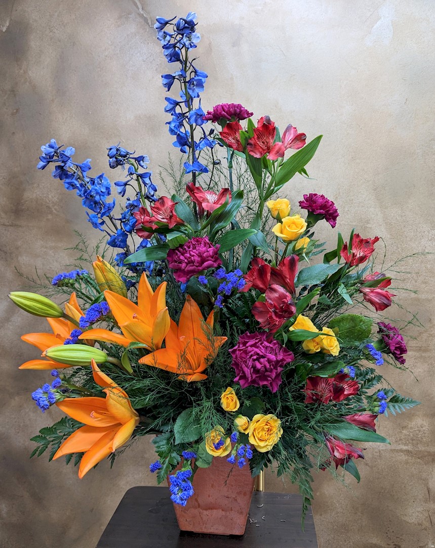 Flowers from Marcia, Betty Ann, Mel, Richard, Carrie, Soren, Mari, Lane, Bette, James, and Richard