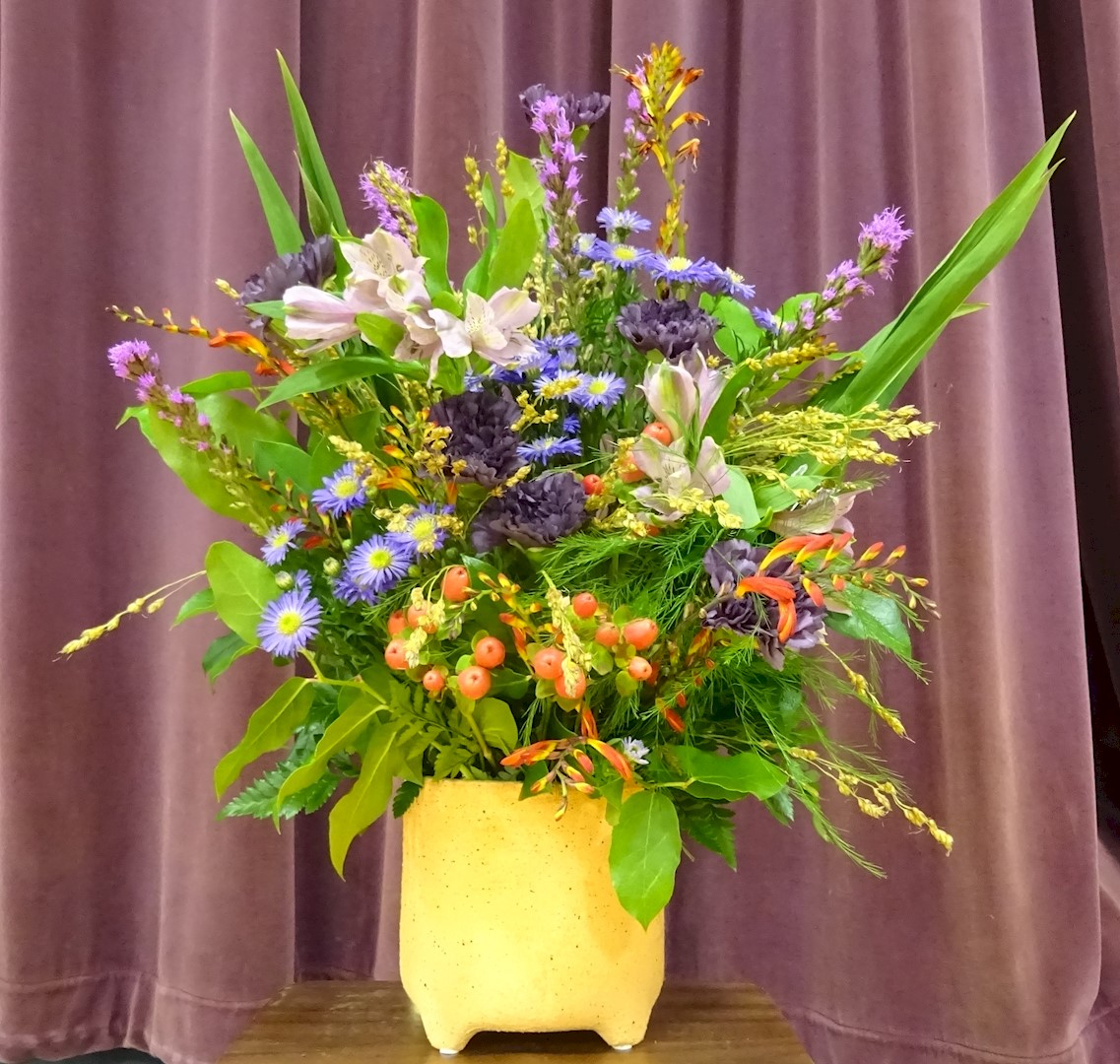 Flowers from Jake, April, Riley, and Tara