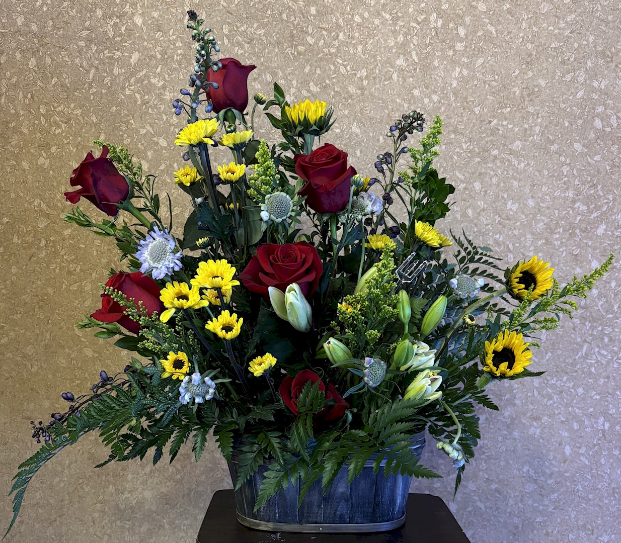 Flowers from Aunt Evie and Family