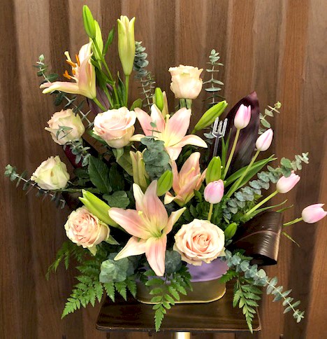 Flowers from Aunt Mila and Todd and Heidi Johnson