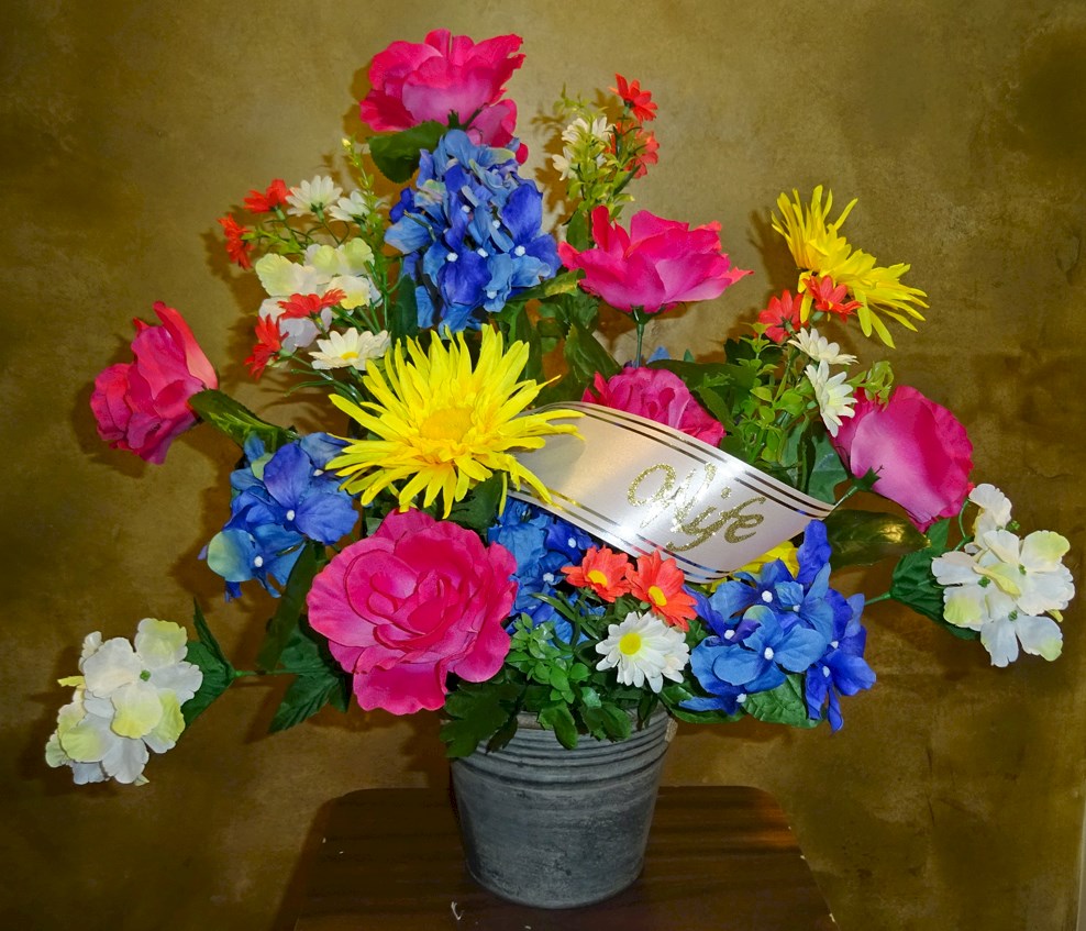 Flowers from "Wife"