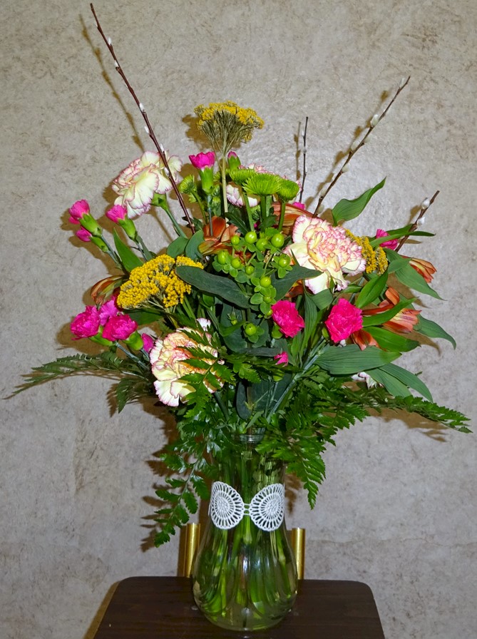 Flowers from Lisa's Bowling Buddies