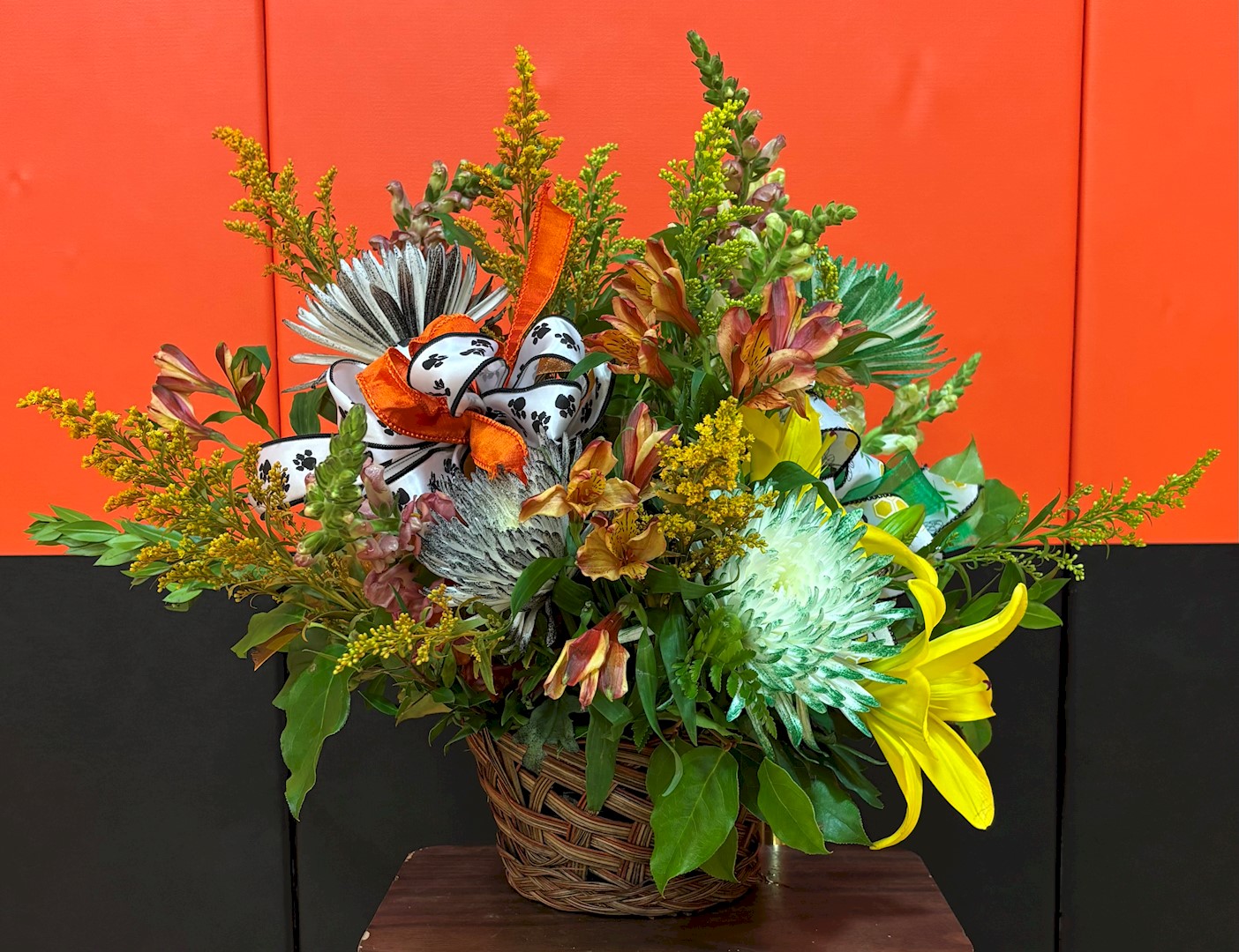 Flowers from Tom Parquet and Kristi, Jake, and Remington