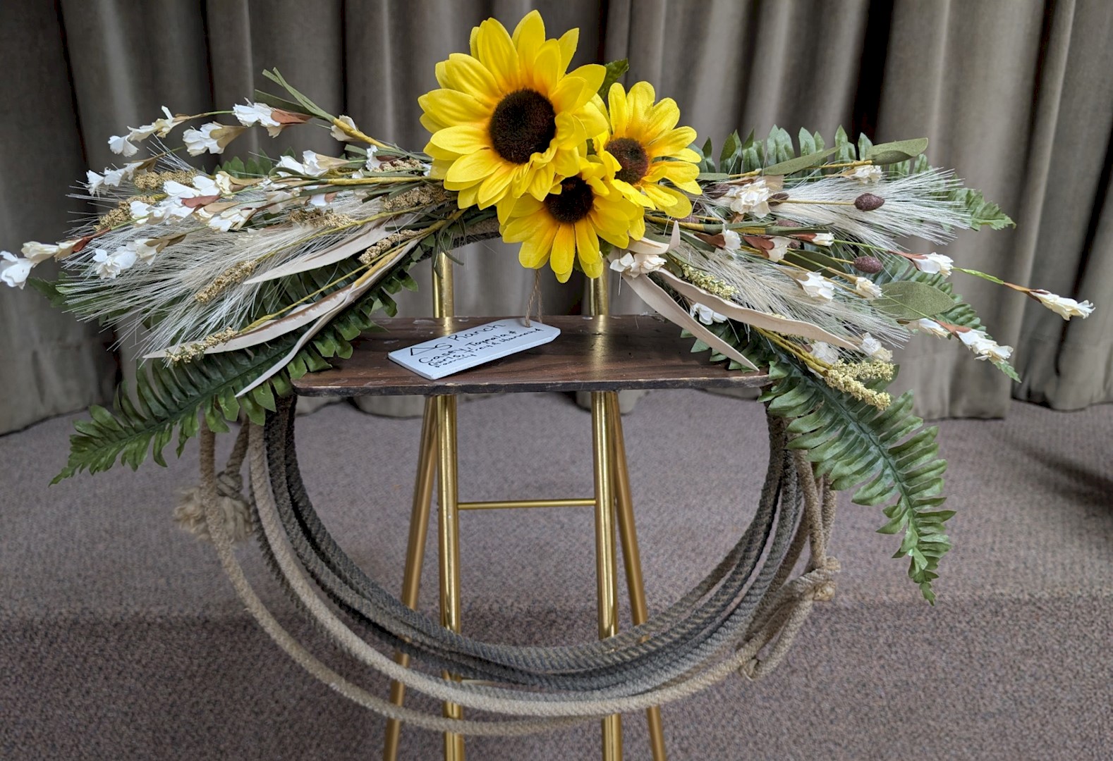 Flowers from Casey, Toyeala, and Girls and Trey, Hannah, and Family