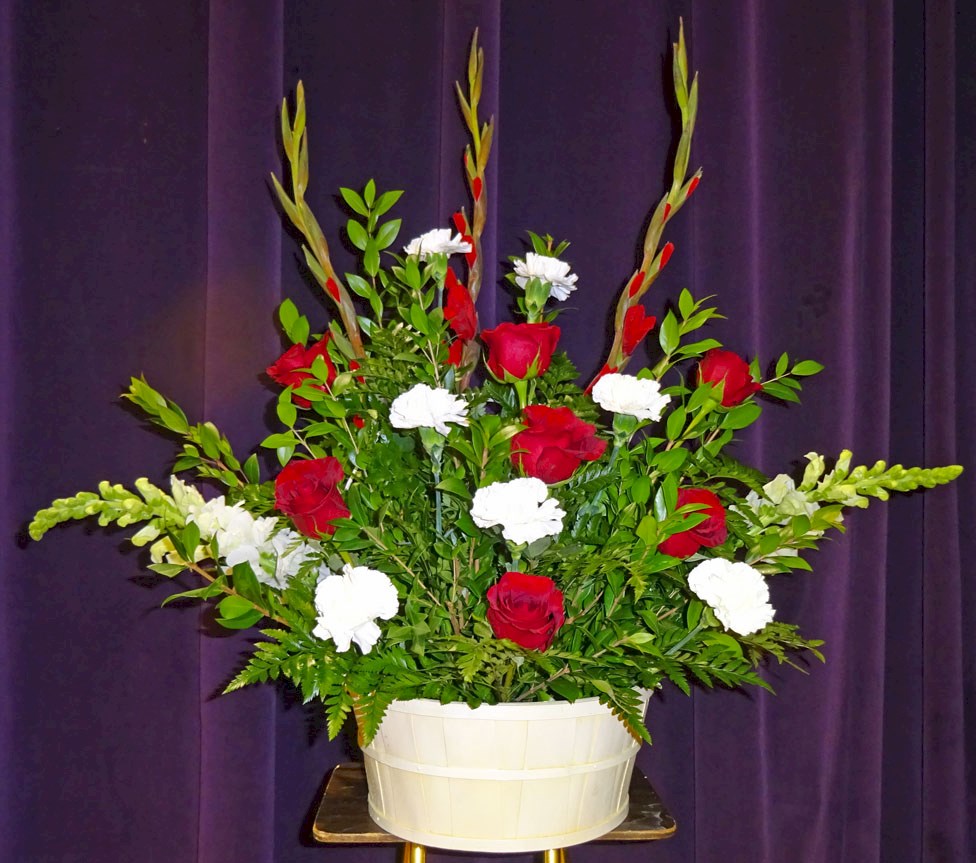 Flowers from Becky Moore, Lucy Lower, and Dave & Leslie Lower
