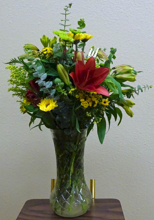 Flowers from Barry, Edna, and Girls