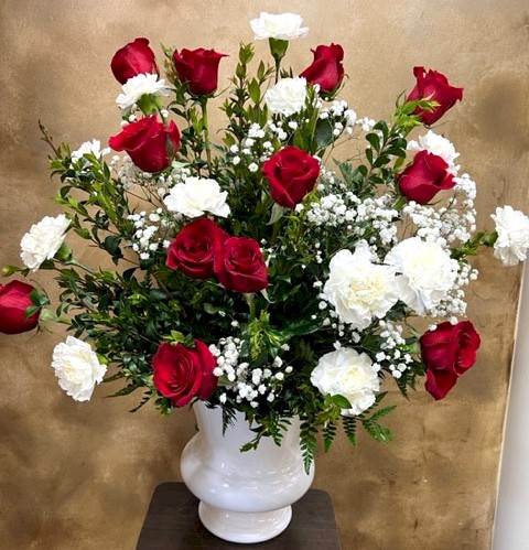 Flowers from Scott, John, and stepgrandchildren