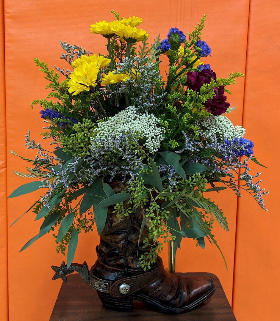 Flowers from Jerry, Binki, and Cy