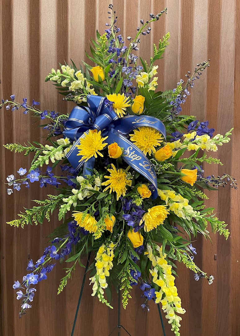 Flowers from "Dad"
"Step Dad"