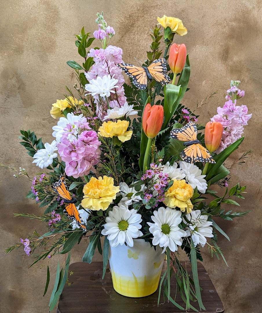 Flowers from TJ and Paisley